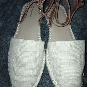 Women's Cream Espadrille Sandals